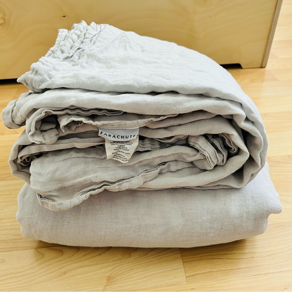 Parachute Linen Sheet Set, King/Cal King Size